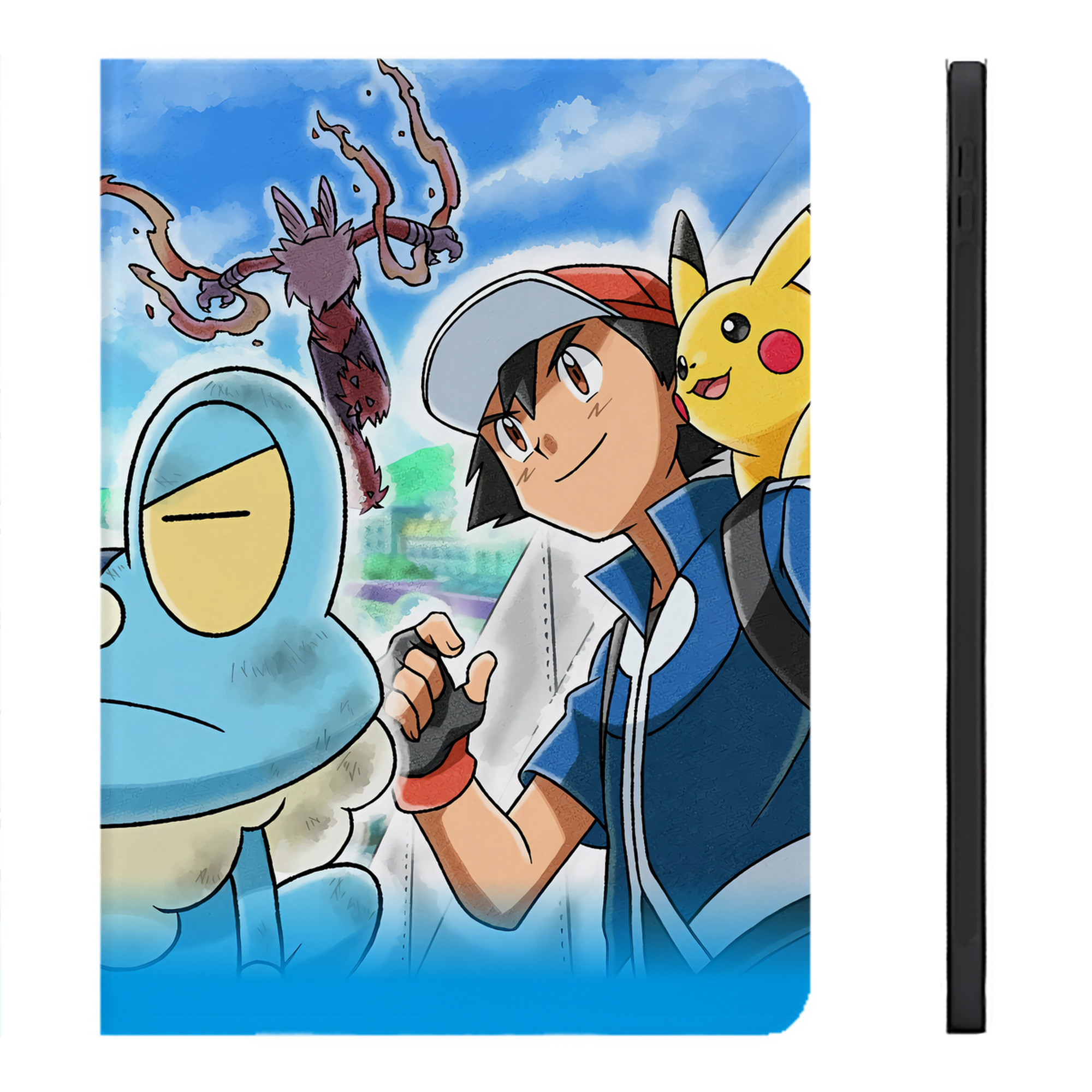（画像用） ポケットモンスター Pokémon IPadケース ペンホルダー付き ブックスタイルデザイン